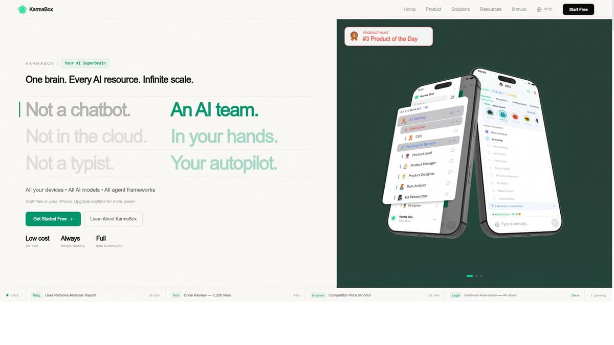 KarmaBox: Your Sovereign AI Avatar Network